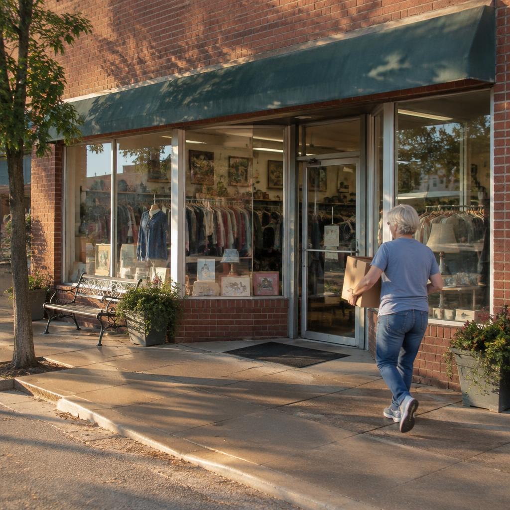 Inside the Forged by Faith thrift store